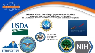 Selected Grant Funding Opportunities Update