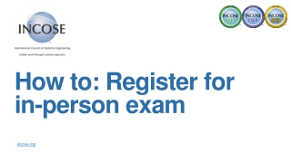 How to: Register for in-person exam