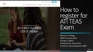 How to register for ATI TEAS Exam