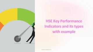 HSE Key Performance Indicators and Their Types