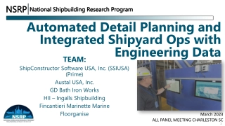 Automated Detail Planning for Shipyard Operations with Engineering Data