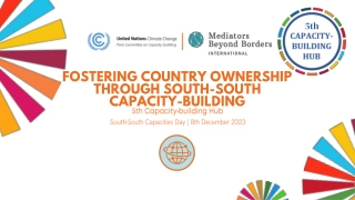 Fostering Country Ownership through South-South Capacity Building
