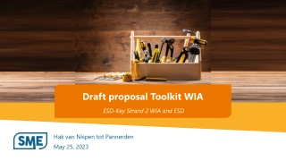 Draft proposal Toolkit WIA
