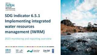 SDG Indicator 6.5.1 Implementation & Monitoring 2023 Overview