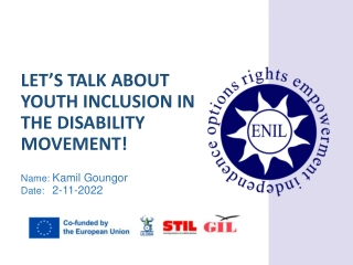 Youth Inclusion in Disability: Let's Talk & Act!