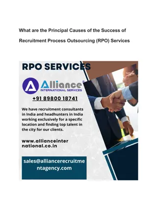 What are the Principal Causes of the Success of Recruitment Process Outsourcing