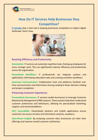 How Do IT Services Help Businesses Stay Competitive?