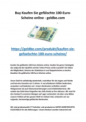 Buy Kaufen Sie gefälschte 100-Euro-Scheine online - geldbe.com