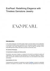 ExoPearl: Redefining Elegance with Timeless Gemstone Jewelry