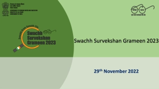 Swachh Survekshan Grameen 2023