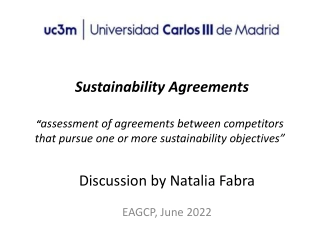 Navigating Sustainability Agreements in Competition
