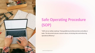Safe Operating Procedure (SOP)