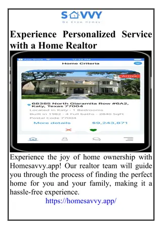 Experience Personalized Service with a Home Realtor