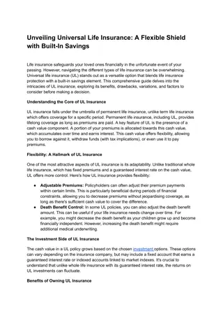 universal life insurance
