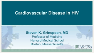 Cardiovascular Disease in HIV