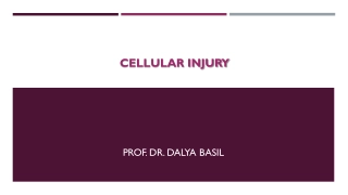Cellular Injury and its Causes