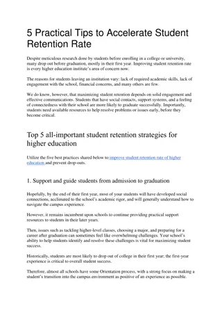 Five Practical Tips to Accelerate Student Retention Rate