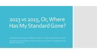 Evolution of Accreditation Standards in Library and Information Studies