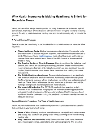 health insurance
