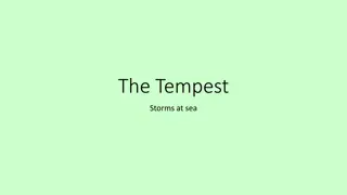Survival and Struggle: William Strachey's Account of The Tempest