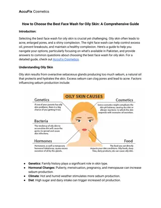 How to Choose the Best Face Wash for Oily Skin_ A Comprehensive Guide