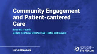 Community Engagement and Patient-cantered Care
