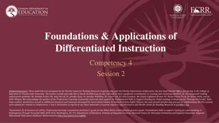 Differentiated Instruction in Reading