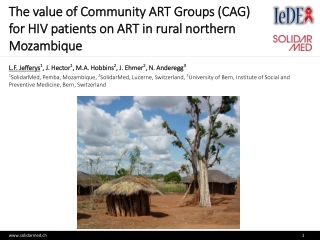 Enhancing HIV Care: Community ART Groups in Rural Mozambique