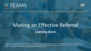 Making an Effective Referral