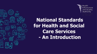 National Standards for Health and Social Care Services