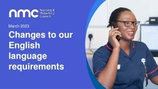 Changes to our English language requirements