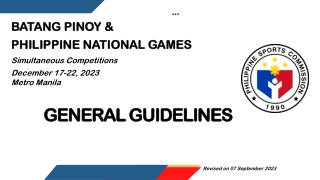 Philippine National Games & Batang Pinoy: Fostering Athletic Excellence