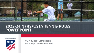 2023 USTA Tennis Rule Changes & Competition Guidelines