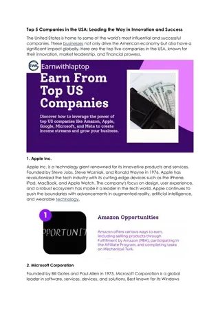 Top 5 Companies in the USA