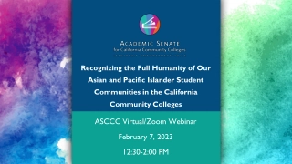 Empowering Asian & Pacific Islander Students in California Colleges
