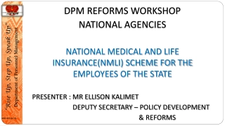 National Medical & Life Insurance Scheme Overview
