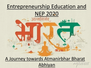 Innovation & Entrepreneurship in Education: Nurturing Atmanirbhar Bharat