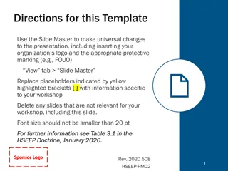Enhanced Workshop Planning and Execution Guidelines