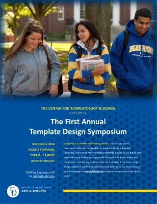 The First Annual Template Design Symposium