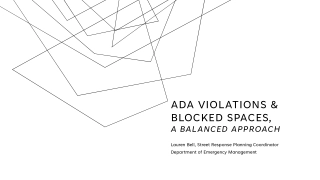 ADA Violations & Blocked Spaces