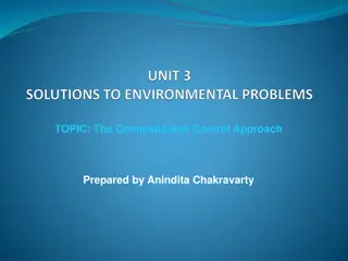 The Command and Control Approach in Regulation