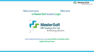 MasterSoft Student Login: Registration Guide & Dashboard Tour