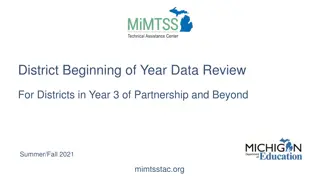 District Beginning of Year Data Review & Training Session