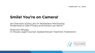 Workplace Monitoring: Overview of Privacy Laws