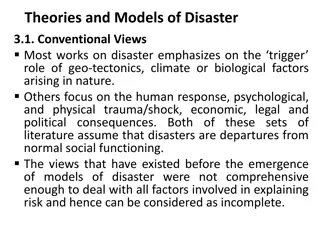 Theories and Models of Disaster