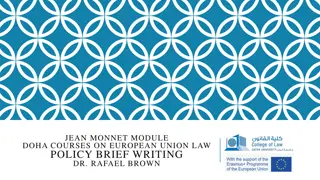Policy Brief Writing Essentials: A Practical Guide