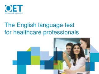 The English language test for healthcare professionals