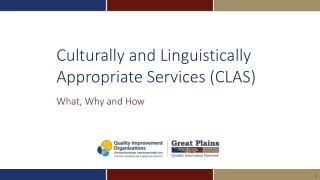 Culturally & Linguistically Appropriate Services