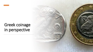 Greek coinage in perspective