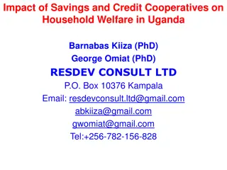 Impact of Savings and Credit Cooperatives on Household Welfare in Uganda